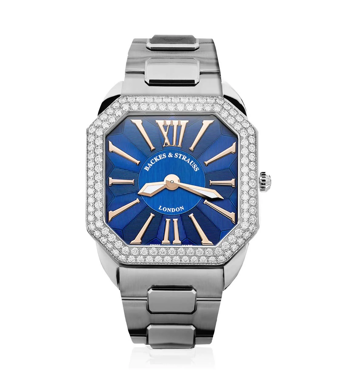 Berkeley 43 Chronograph Square Black PVD Stainless Steel Swiss